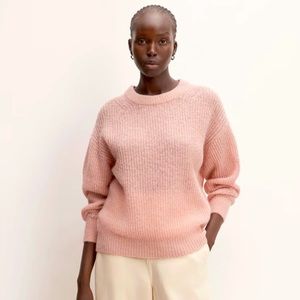 Everlane The Alpaca Crew Sweater in Cafe Creme